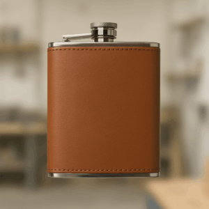 Heupfles met gravering